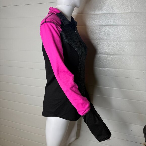90 Degree by Reflex Pink & Grey Quarter Zip Pullover – Small - Picture 2 of 7